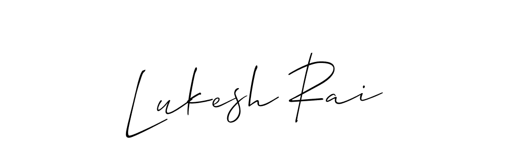 Allison_Script is a professional signature style that is perfect for those who want to add a touch of class to their signature. It is also a great choice for those who want to make their signature more unique. Get Lukesh Rai name to fancy signature for free. Lukesh Rai signature style 2 images and pictures png