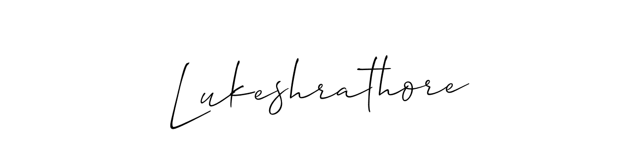 Allison_Script is a professional signature style that is perfect for those who want to add a touch of class to their signature. It is also a great choice for those who want to make their signature more unique. Get Lukeshrathore name to fancy signature for free. Lukeshrathore signature style 2 images and pictures png
