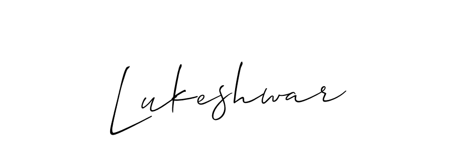 Make a beautiful signature design for name Lukeshwar. With this signature (Allison_Script) style, you can create a handwritten signature for free. Lukeshwar signature style 2 images and pictures png