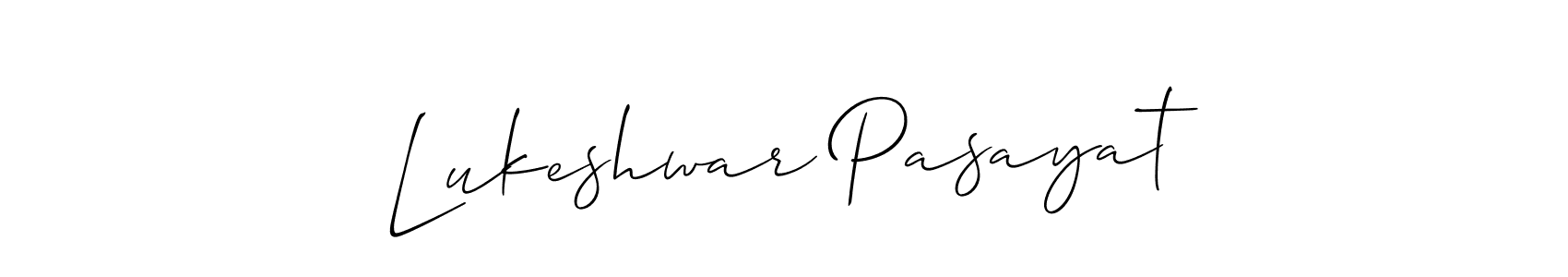 How to make Lukeshwar Pasayat signature? Allison_Script is a professional autograph style. Create handwritten signature for Lukeshwar Pasayat name. Lukeshwar Pasayat signature style 2 images and pictures png