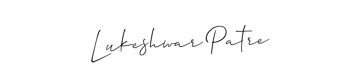 How to make Lukeshwar Patre signature? Allison_Script is a professional autograph style. Create handwritten signature for Lukeshwar Patre name. Lukeshwar Patre signature style 2 images and pictures png