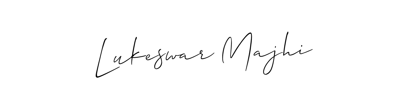 Also You can easily find your signature by using the search form. We will create Lukeswar Majhi name handwritten signature images for you free of cost using Allison_Script sign style. Lukeswar Majhi signature style 2 images and pictures png