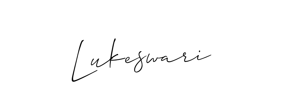 Lukeswari stylish signature style. Best Handwritten Sign (Allison_Script) for my name. Handwritten Signature Collection Ideas for my name Lukeswari. Lukeswari signature style 2 images and pictures png