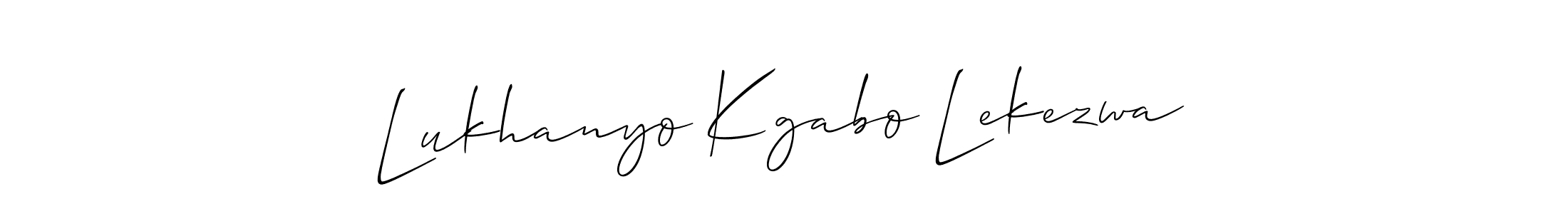 This is the best signature style for the Lukhanyo Kgabo Lekezwa name. Also you like these signature font (Allison_Script). Mix name signature. Lukhanyo Kgabo Lekezwa signature style 2 images and pictures png