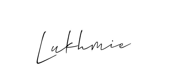 Best and Professional Signature Style for Lukhmie. Allison_Script Best Signature Style Collection. Lukhmie signature style 2 images and pictures png