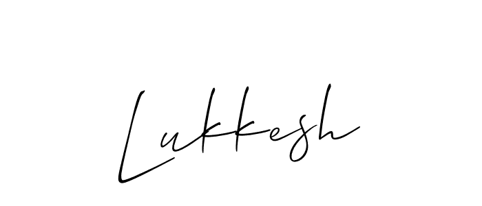 Lukkesh stylish signature style. Best Handwritten Sign (Allison_Script) for my name. Handwritten Signature Collection Ideas for my name Lukkesh. Lukkesh signature style 2 images and pictures png