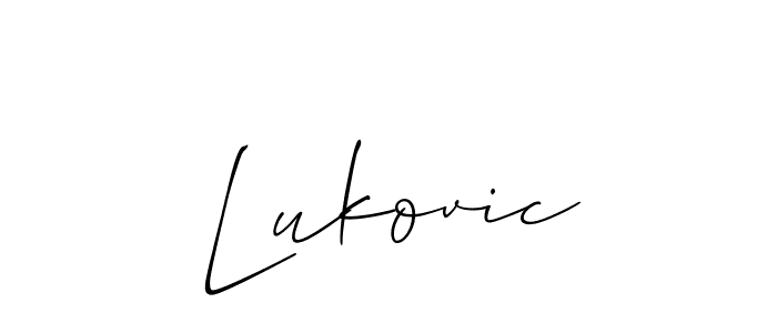 Best and Professional Signature Style for Lukovic. Allison_Script Best Signature Style Collection. Lukovic signature style 2 images and pictures png