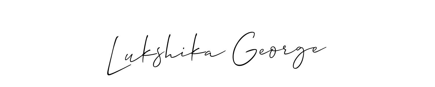 You can use this online signature creator to create a handwritten signature for the name Lukshika George. This is the best online autograph maker. Lukshika George signature style 2 images and pictures png