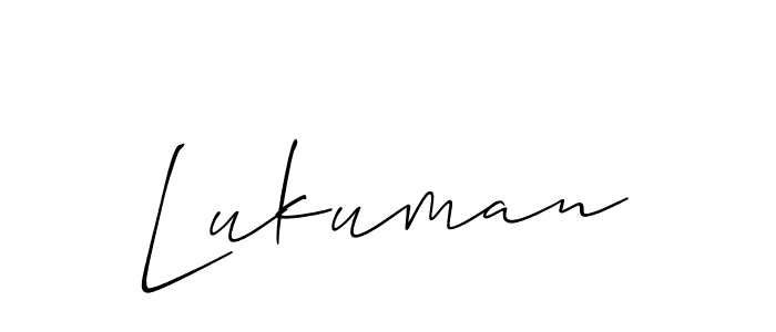 Best and Professional Signature Style for Lukuman. Allison_Script Best Signature Style Collection. Lukuman signature style 2 images and pictures png