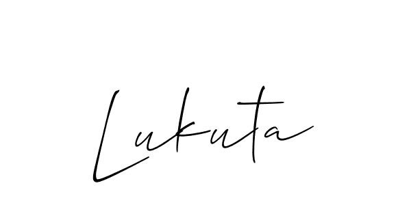 Create a beautiful signature design for name Lukuta. With this signature (Allison_Script) fonts, you can make a handwritten signature for free. Lukuta signature style 2 images and pictures png