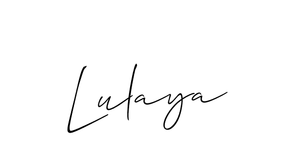 Also we have Lulaya name is the best signature style. Create professional handwritten signature collection using Allison_Script autograph style. Lulaya signature style 2 images and pictures png