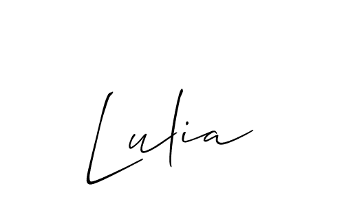 Also we have Lulia name is the best signature style. Create professional handwritten signature collection using Allison_Script autograph style. Lulia signature style 2 images and pictures png