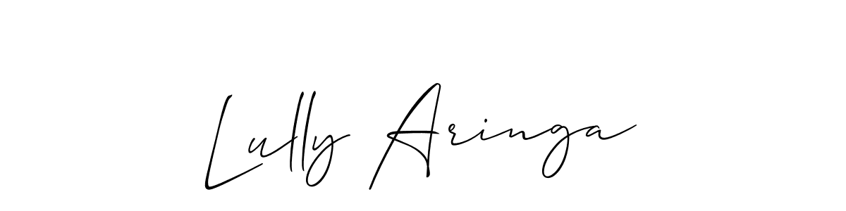 See photos of Lully Aringa official signature by Spectra . Check more albums & portfolios. Read reviews & check more about Allison_Script font. Lully Aringa signature style 2 images and pictures png