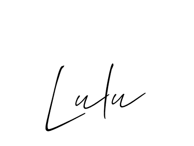 How to Draw Lulu signature style? Allison_Script is a latest design signature styles for name Lulu. Lulu signature style 2 images and pictures png