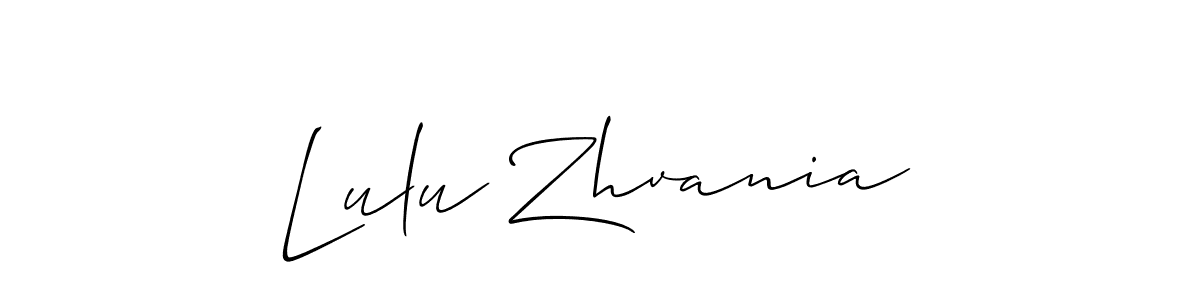 Similarly Allison_Script is the best handwritten signature design. Signature creator online .You can use it as an online autograph creator for name Lulu Zhvania. Lulu Zhvania signature style 2 images and pictures png