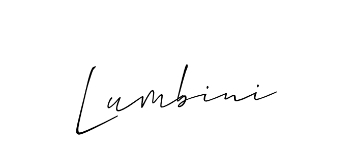 if you are searching for the best signature style for your name Lumbini. so please give up your signature search. here we have designed multiple signature styles  using Allison_Script. Lumbini signature style 2 images and pictures png