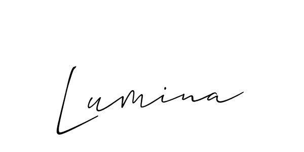 Similarly Allison_Script is the best handwritten signature design. Signature creator online .You can use it as an online autograph creator for name Lumina. Lumina signature style 2 images and pictures png