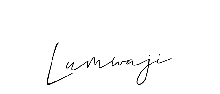 How to make Lumwaji name signature. Use Allison_Script style for creating short signs online. This is the latest handwritten sign. Lumwaji signature style 2 images and pictures png