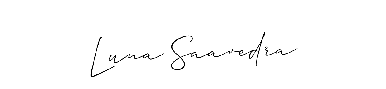 How to Draw Luna Saavedra signature style? Allison_Script is a latest design signature styles for name Luna Saavedra. Luna Saavedra signature style 2 images and pictures png