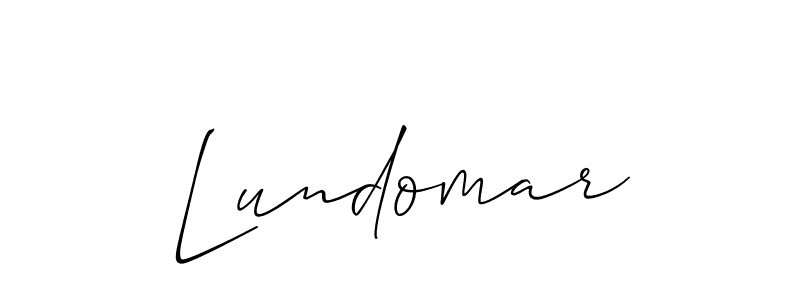 Use a signature maker to create a handwritten signature online. With this signature software, you can design (Allison_Script) your own signature for name Lundomar. Lundomar signature style 2 images and pictures png