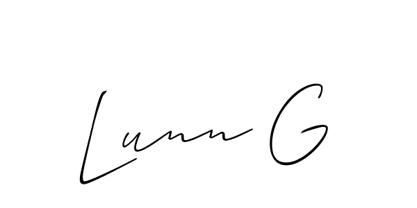 Make a beautiful signature design for name Lunn G. Use this online signature maker to create a handwritten signature for free. Lunn G signature style 2 images and pictures png
