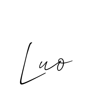 It looks lik you need a new signature style for name Luo. Design unique handwritten (Allison_Script) signature with our free signature maker in just a few clicks. Luo signature style 2 images and pictures png