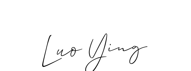 This is the best signature style for the Luo Ying name. Also you like these signature font (Allison_Script). Mix name signature. Luo Ying signature style 2 images and pictures png