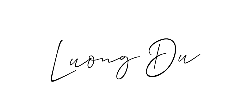 Also we have Luong Du name is the best signature style. Create professional handwritten signature collection using Allison_Script autograph style. Luong Du signature style 2 images and pictures png