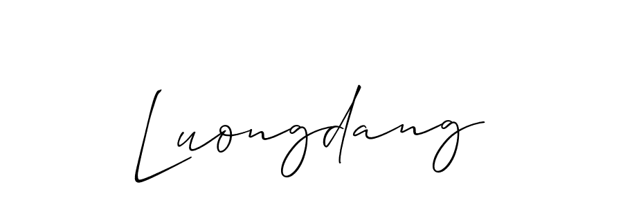 It looks lik you need a new signature style for name Luongdang. Design unique handwritten (Allison_Script) signature with our free signature maker in just a few clicks. Luongdang signature style 2 images and pictures png