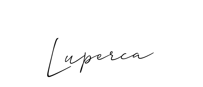 Luperca stylish signature style. Best Handwritten Sign (Allison_Script) for my name. Handwritten Signature Collection Ideas for my name Luperca. Luperca signature style 2 images and pictures png