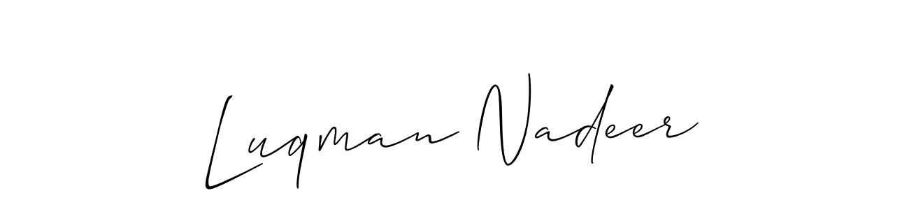 You can use this online signature creator to create a handwritten signature for the name Luqman Nadeer. This is the best online autograph maker. Luqman Nadeer signature style 2 images and pictures png