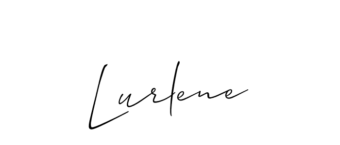 if you are searching for the best signature style for your name Lurlene. so please give up your signature search. here we have designed multiple signature styles  using Allison_Script. Lurlene signature style 2 images and pictures png