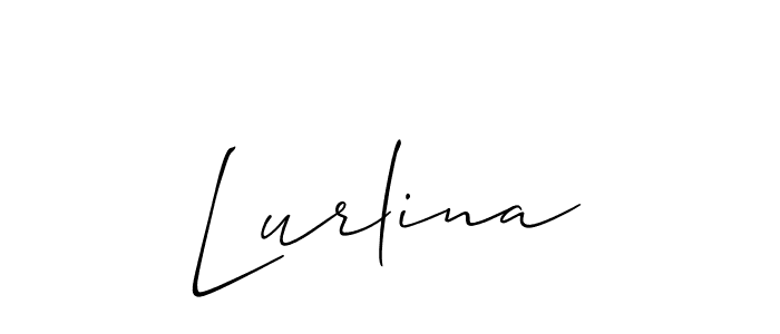 Best and Professional Signature Style for Lurlina. Allison_Script Best Signature Style Collection. Lurlina signature style 2 images and pictures png