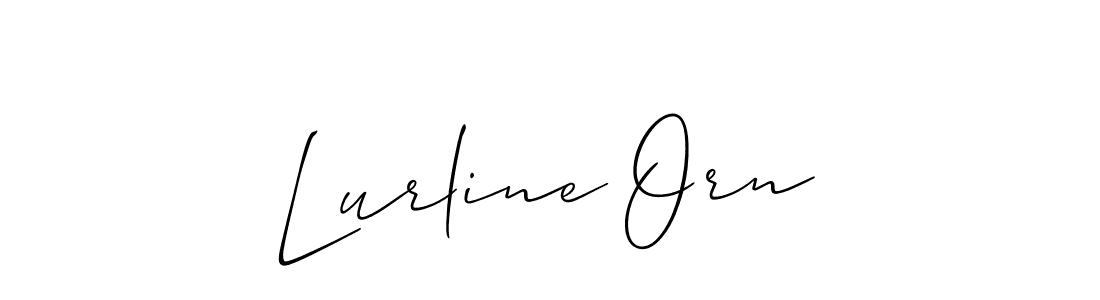 You should practise on your own different ways (Allison_Script) to write your name (Lurline Orn) in signature. don't let someone else do it for you. Lurline Orn signature style 2 images and pictures png