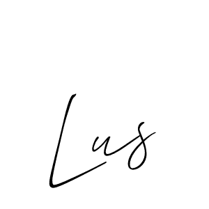 Make a beautiful signature design for name Lus. With this signature (Allison_Script) style, you can create a handwritten signature for free. Lus signature style 2 images and pictures png
