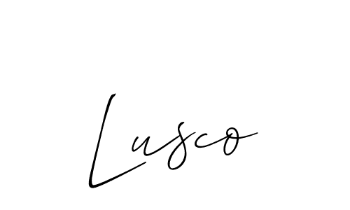 Lusco stylish signature style. Best Handwritten Sign (Allison_Script) for my name. Handwritten Signature Collection Ideas for my name Lusco. Lusco signature style 2 images and pictures png