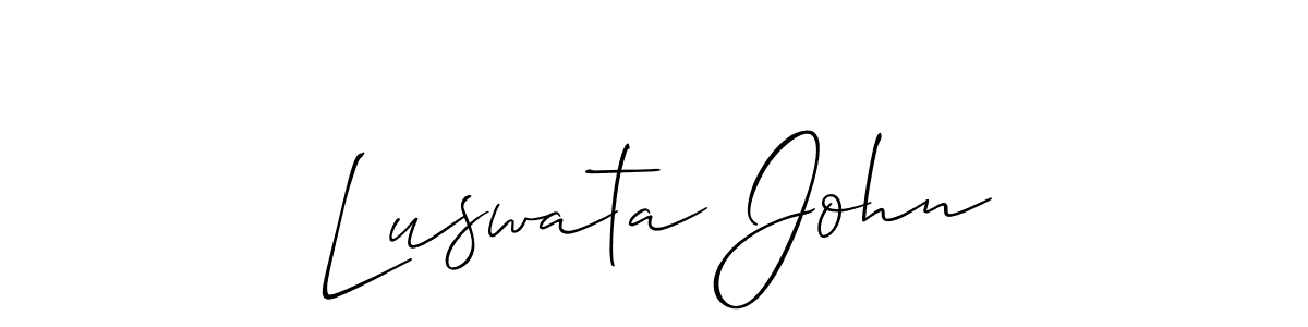 Create a beautiful signature design for name Luswata John. With this signature (Allison_Script) fonts, you can make a handwritten signature for free. Luswata John signature style 2 images and pictures png