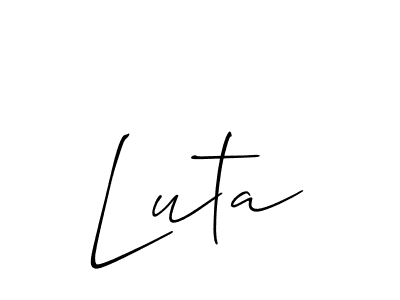 Once you've used our free online signature maker to create your best signature Allison_Script style, it's time to enjoy all of the benefits that Luta name signing documents. Luta signature style 2 images and pictures png