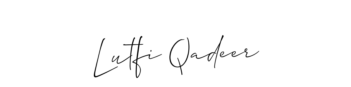 Check out images of Autograph of Lutfi Qadeer name. Actor Lutfi Qadeer Signature Style. Allison_Script is a professional sign style online. Lutfi Qadeer signature style 2 images and pictures png
