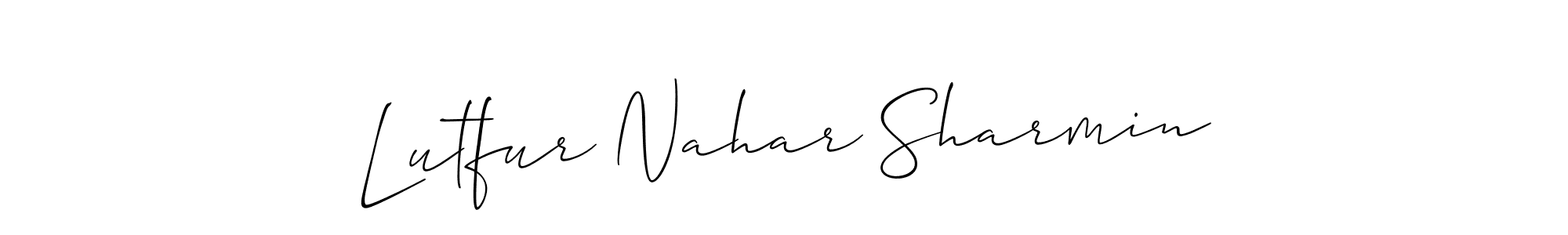 Here are the top 10 professional signature styles for the name Lutfur Nahar Sharmin. These are the best autograph styles you can use for your name. Lutfur Nahar Sharmin signature style 2 images and pictures png