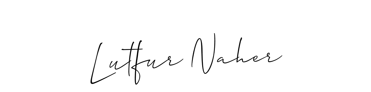 Best and Professional Signature Style for Lutfur Naher. Allison_Script Best Signature Style Collection. Lutfur Naher signature style 2 images and pictures png