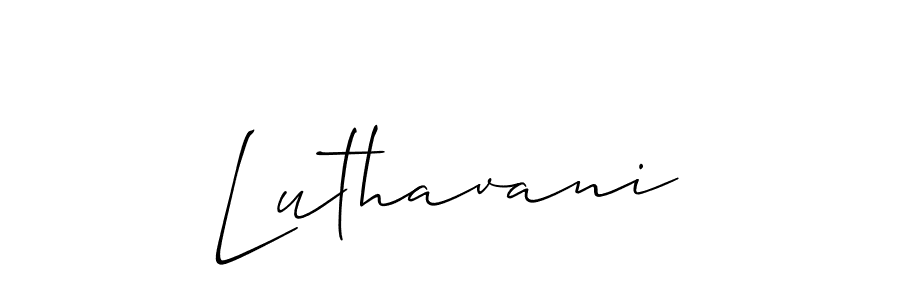 Make a beautiful signature design for name Luthavani. Use this online signature maker to create a handwritten signature for free. Luthavani signature style 2 images and pictures png