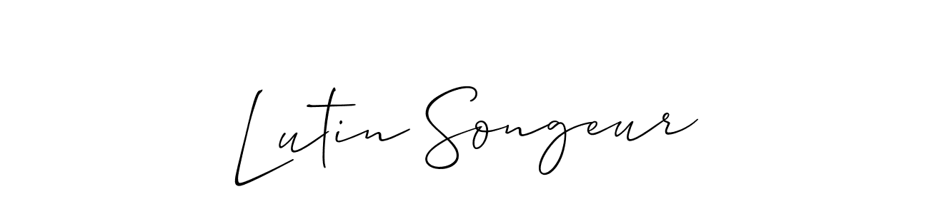 You should practise on your own different ways (Allison_Script) to write your name (Lutin Songeur) in signature. don't let someone else do it for you. Lutin Songeur signature style 2 images and pictures png