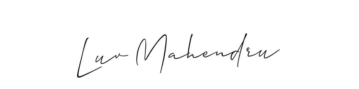 Best and Professional Signature Style for Luv Mahendru. Allison_Script Best Signature Style Collection. Luv Mahendru signature style 2 images and pictures png