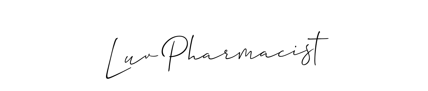 Make a short Luv Pharmacist signature style. Manage your documents anywhere anytime using Allison_Script. Create and add eSignatures, submit forms, share and send files easily. Luv Pharmacist signature style 2 images and pictures png