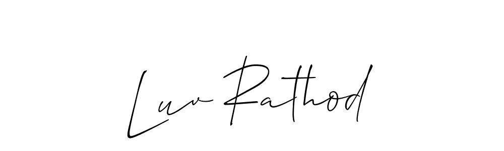 Also You can easily find your signature by using the search form. We will create Luv Rathod name handwritten signature images for you free of cost using Allison_Script sign style. Luv Rathod signature style 2 images and pictures png