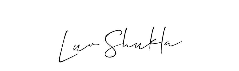 Best and Professional Signature Style for Luv Shukla. Allison_Script Best Signature Style Collection. Luv Shukla signature style 2 images and pictures png