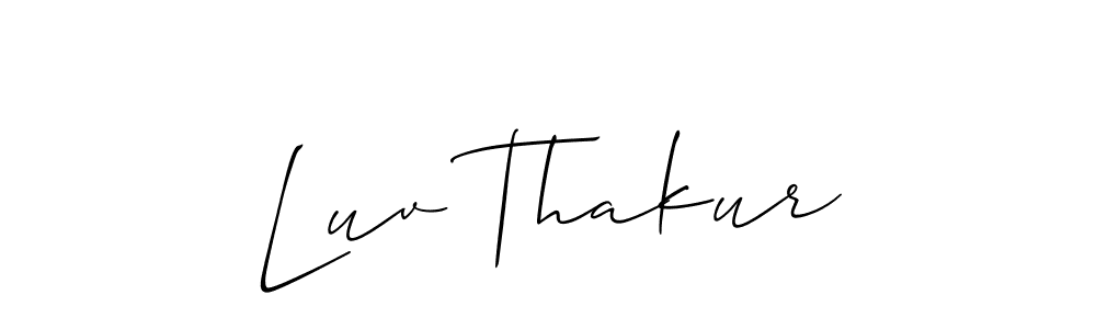 Make a beautiful signature design for name Luv Thakur. With this signature (Allison_Script) style, you can create a handwritten signature for free. Luv Thakur signature style 2 images and pictures png