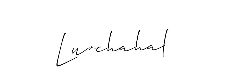 Also we have Luvchahal name is the best signature style. Create professional handwritten signature collection using Allison_Script autograph style. Luvchahal signature style 2 images and pictures png