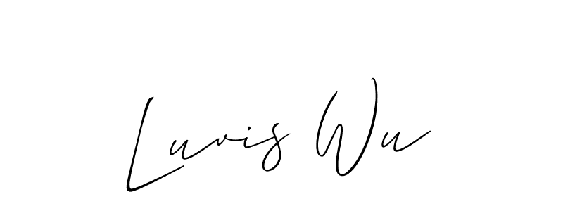 Also we have Luvis Wu name is the best signature style. Create professional handwritten signature collection using Allison_Script autograph style. Luvis Wu signature style 2 images and pictures png